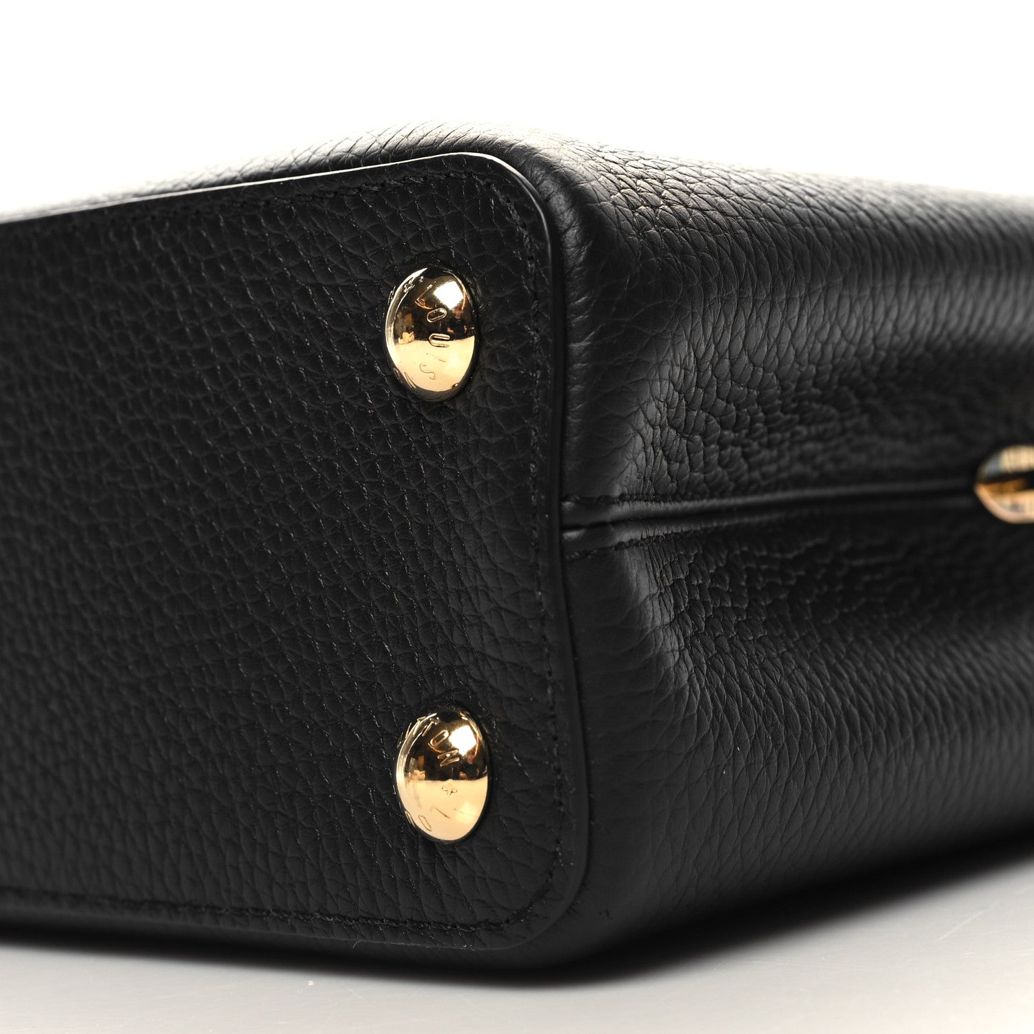 Louis Vuitton Taurillon Shearling Enamel Blossoms Capucines BB Black 10 of 10