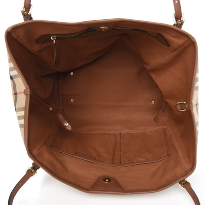 Burberry Horseferry Check Small Canterbury Tote Tan 5 of 8