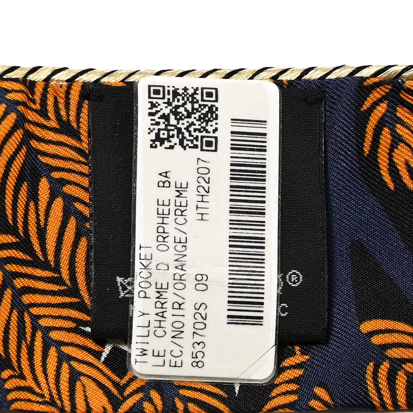 Silk Sous Le Charme D Orphee Twilly Black Orange Creme