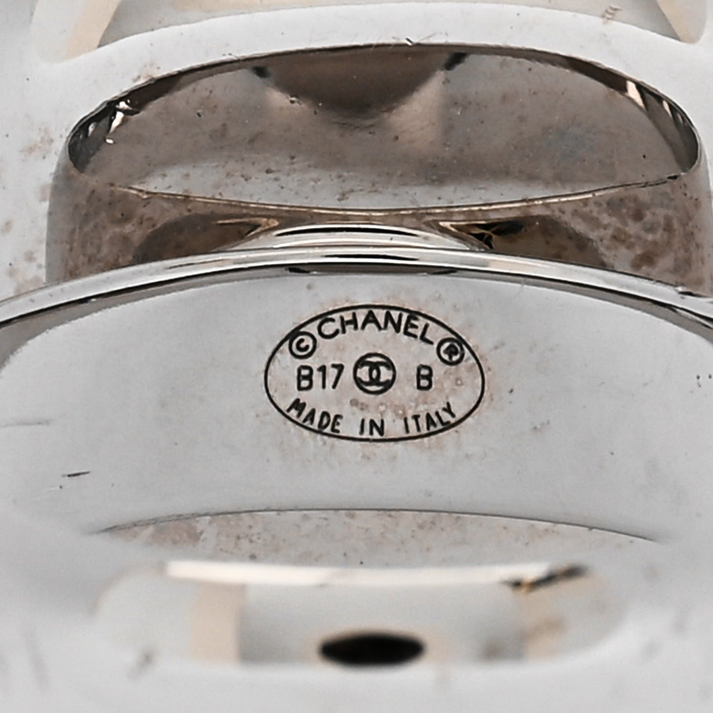 Crystal Square CC Ring 49 5 Silver