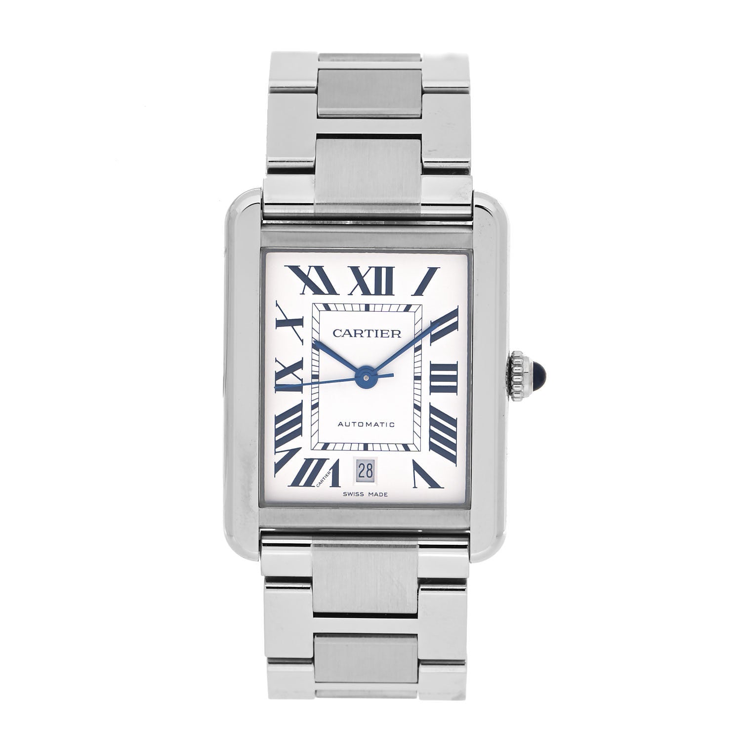 Cartier Stainless Steel 31mm Tank Solo Automatic Watch 1 of 5