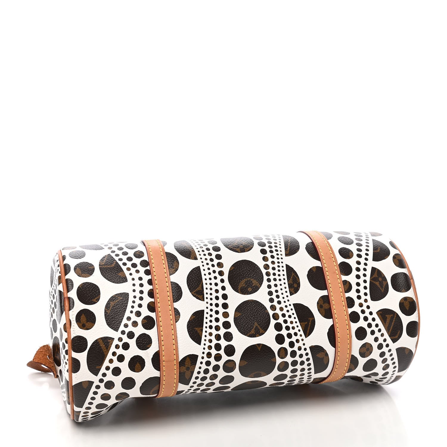 Louis Vuitton Monogram Kusama Pumpkin Dots Papillon 30 White 4 of 11
