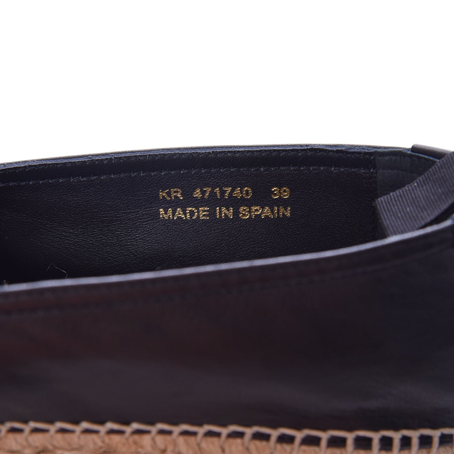 Lambskin Mens Monogram Espadrilles 39 Black
