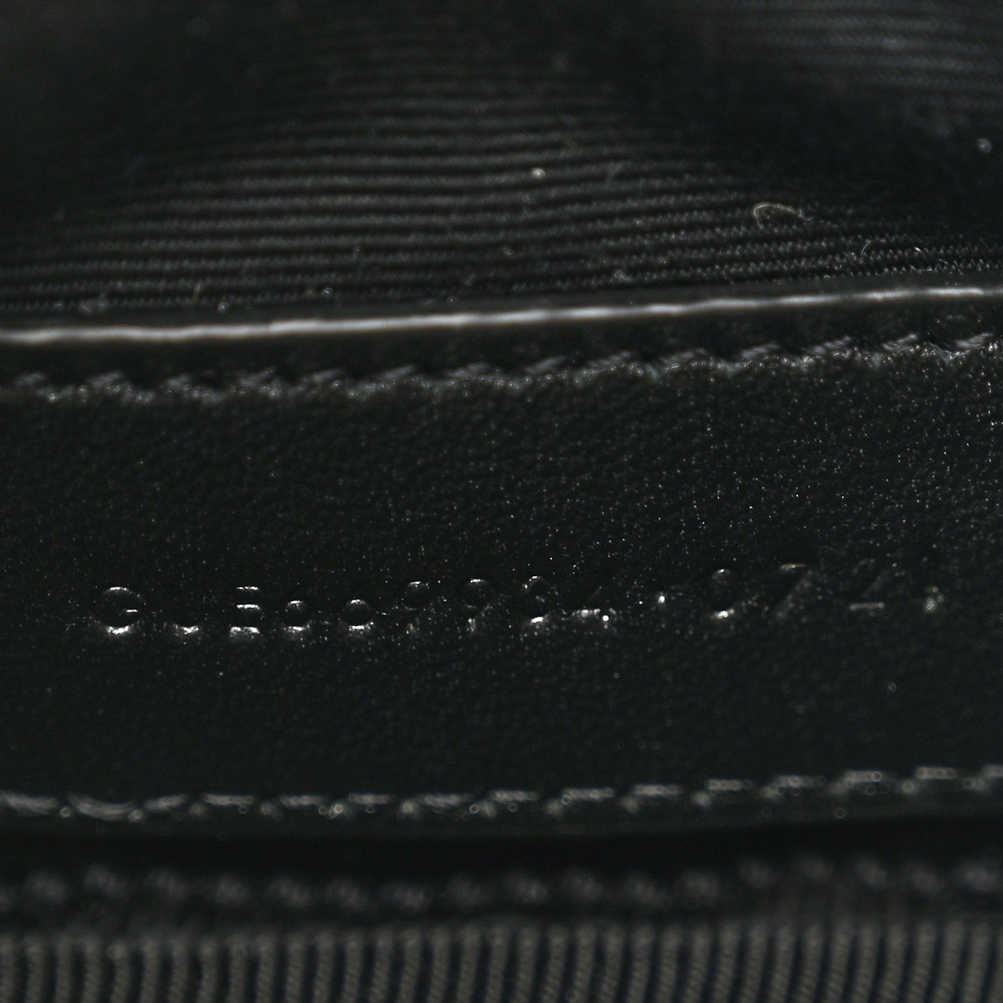 Lambskin Quilted Lolita Cosmetic Pouch Black