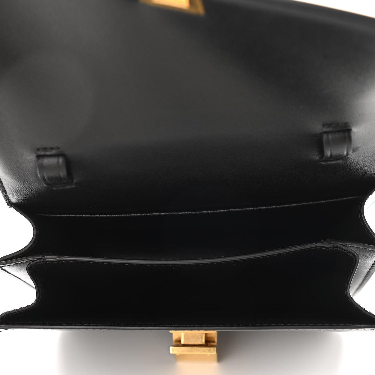 Box Calfskin Teen Classic Box Flap Bag Black