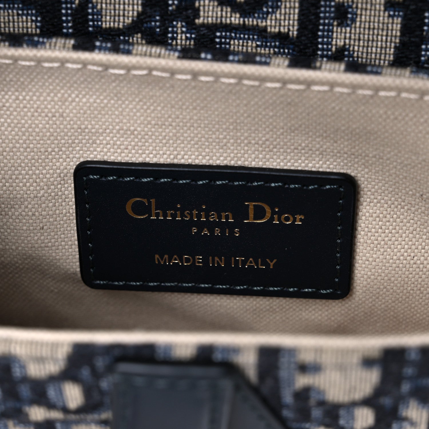 Christian Dior Oblique Mini Saddle Bag Blue 8 of 8