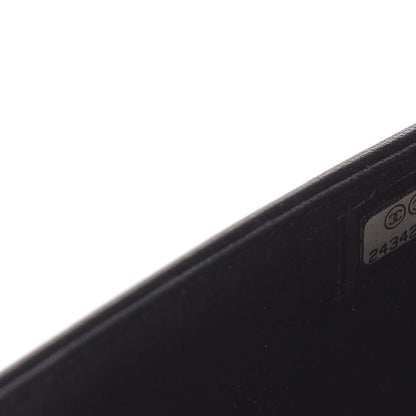 Chanel Calfskin Quilted Chain Around Boy Wallet On Chain WOC Black 10 of 12