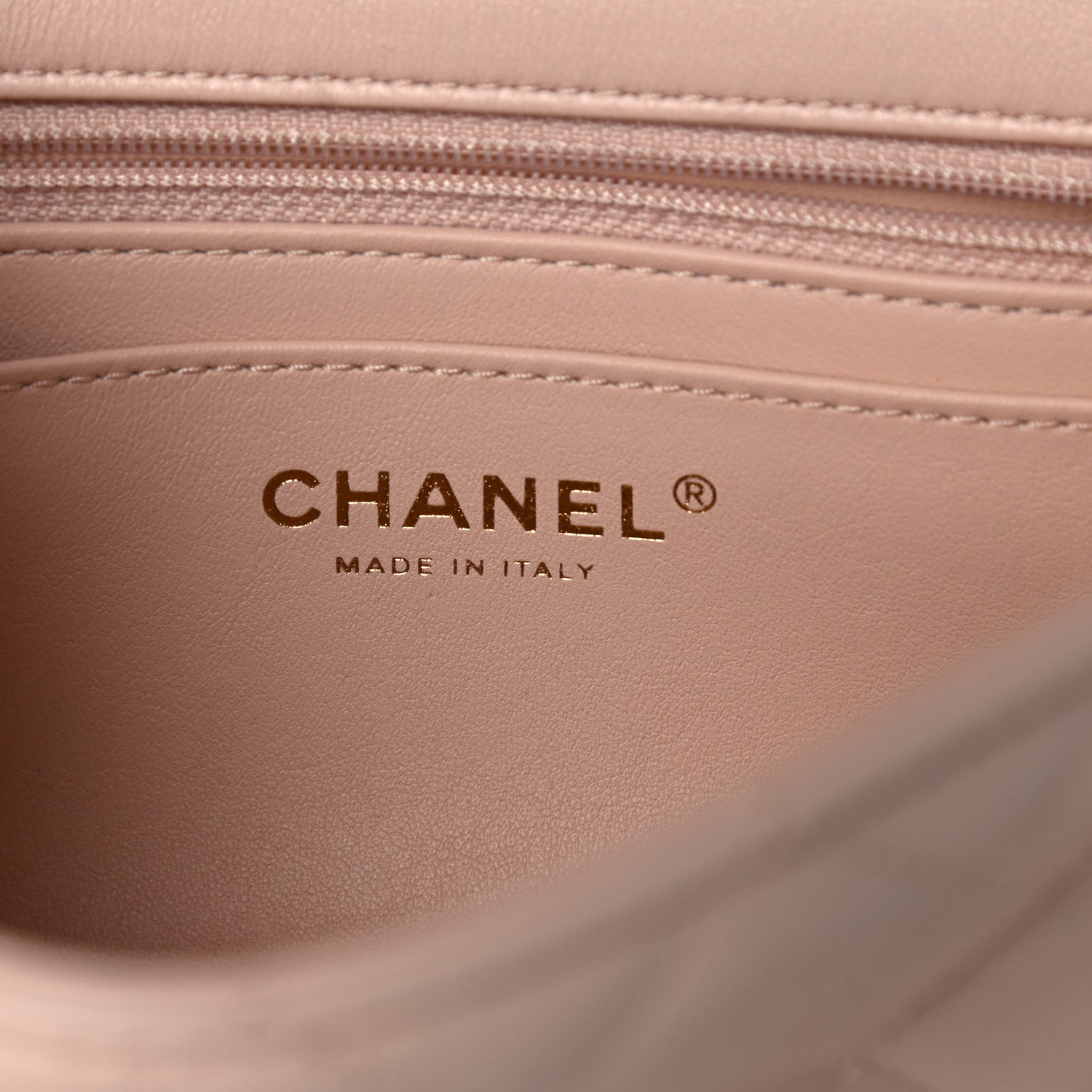 Chanel Lambskin Quilted Mini Rectangular Pearl Crush Flap Light Beige 6 of 10