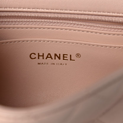 Chanel Lambskin Quilted Mini Rectangular Pearl Crush Flap Light Beige 6 of 10