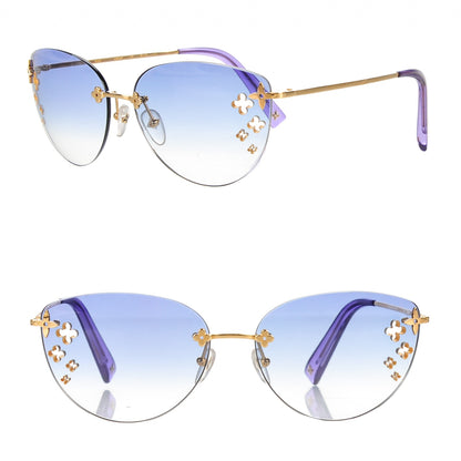 Louis Vuitton Cat Eye Desmayo Sunglasses M96027 Violet 1 of 5