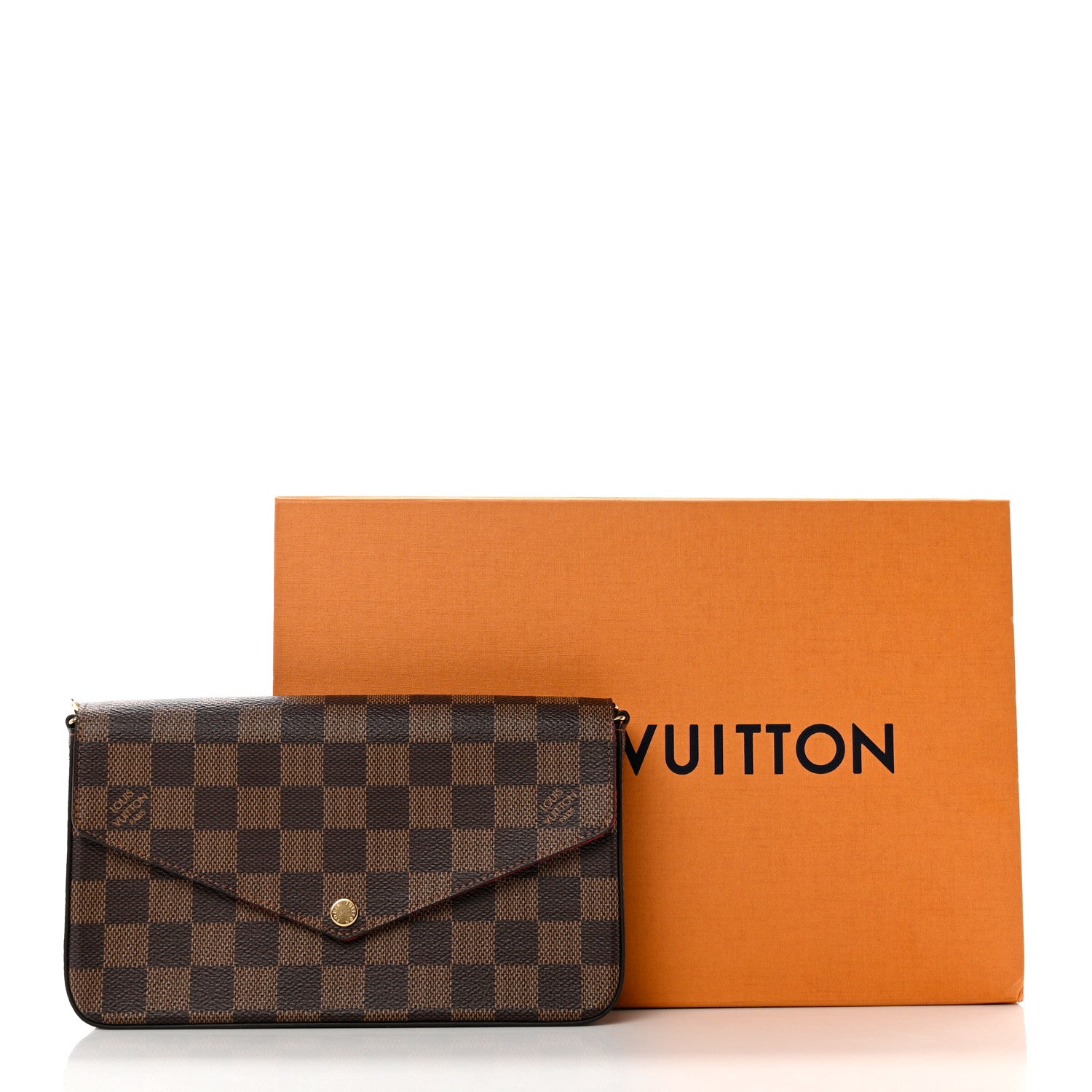 Louis Vuitton Damier Ebene Pochette Felicie Chain Wallet 7 of 7