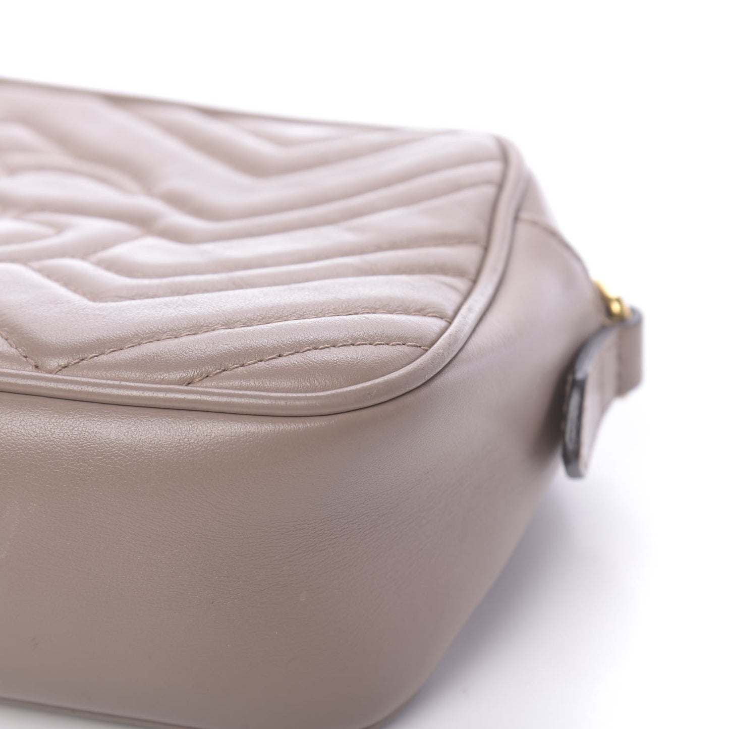 Calfskin Matelasse Small GG Marmont Chain Shoulder Bag Porcelain Rose