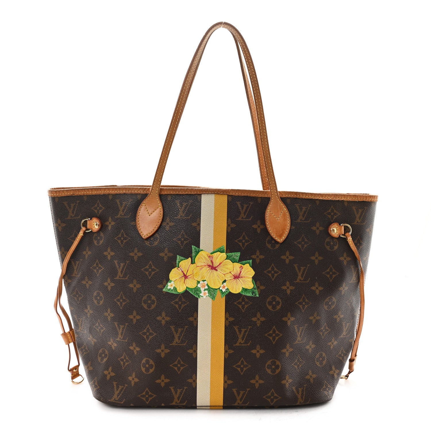 Louis Vuitton Monogram My LV Heritage Neverfull MM Yellow White 1 of 11