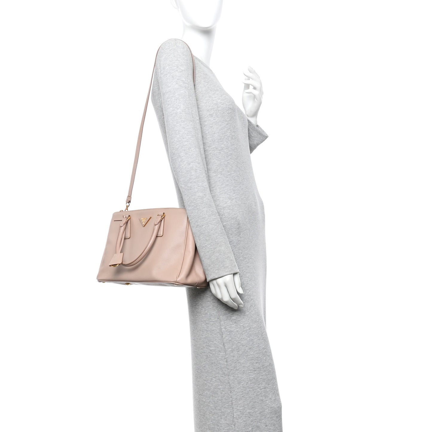 Saffiano Small Galleria Double Zip Tote Cammeo
