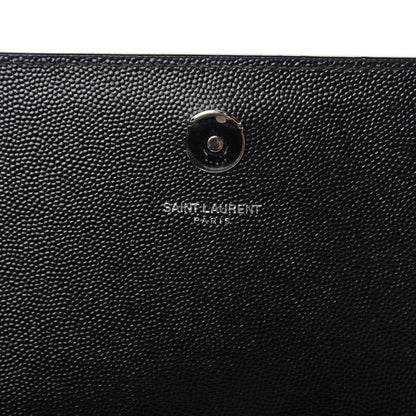 Saint Laurent Grain De Poudre Medium Classic Monogram Kate Satchel Black 9 of 10