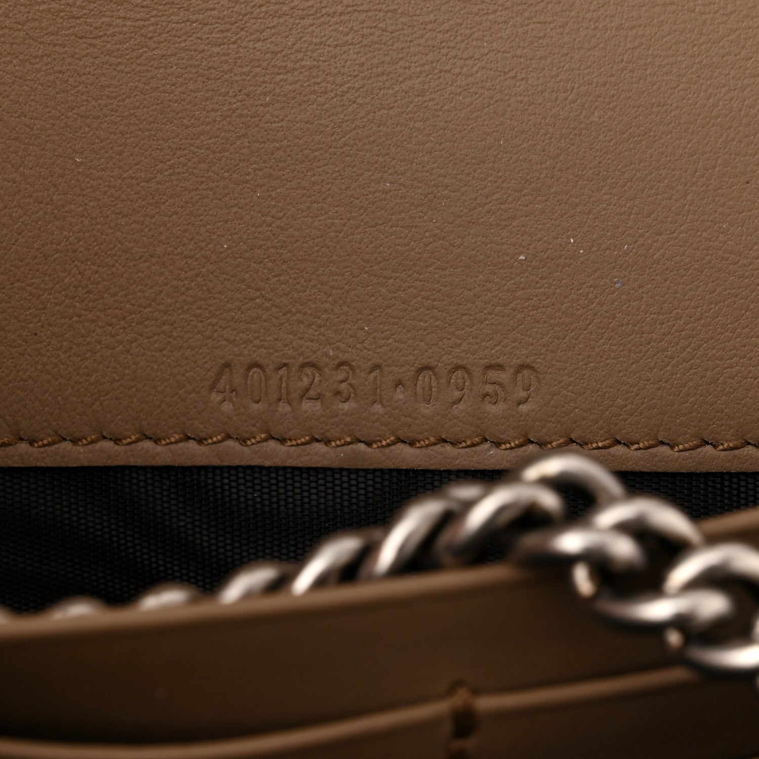 Gucci GG Supreme Monogram Mini Dionysus Chain Wallet Beige Taupe 7 of 11