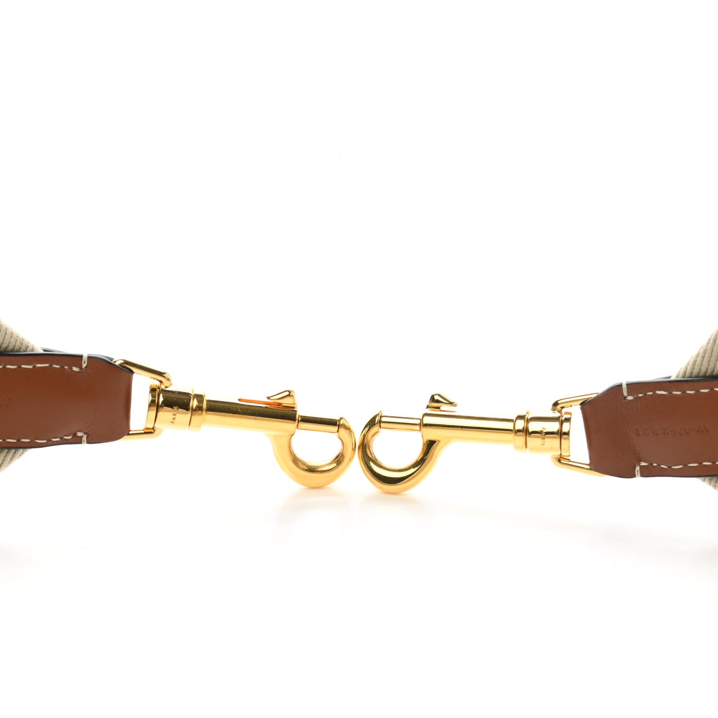 Jacquard Wool Logo Short Strap Beige White