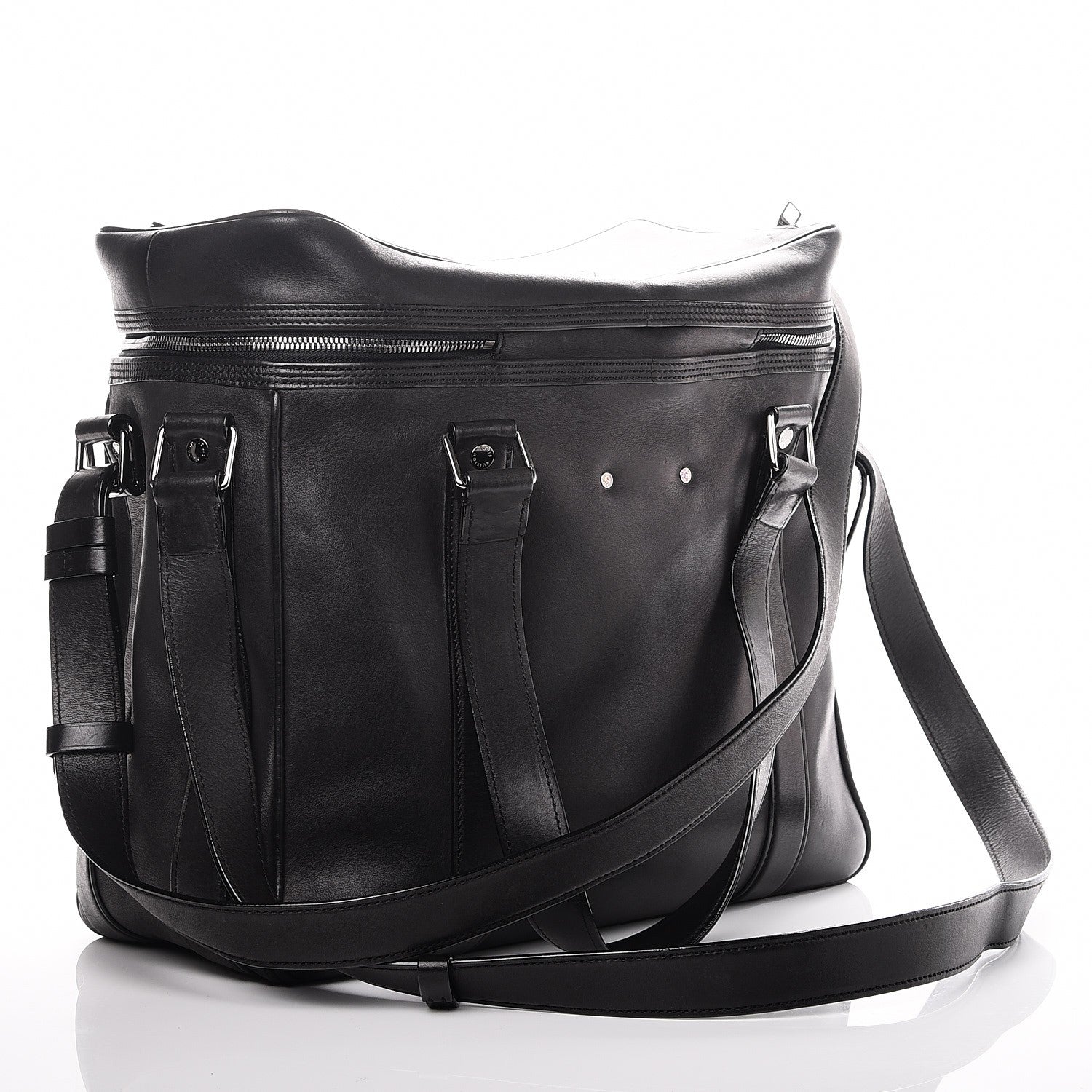 Louis Vuitton Bequia Leather 2 Way DJ Bag Black 3 of 10