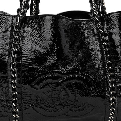 Chanel Patent Calfskin Large Luxe Ligne Tote Black 9 of 12