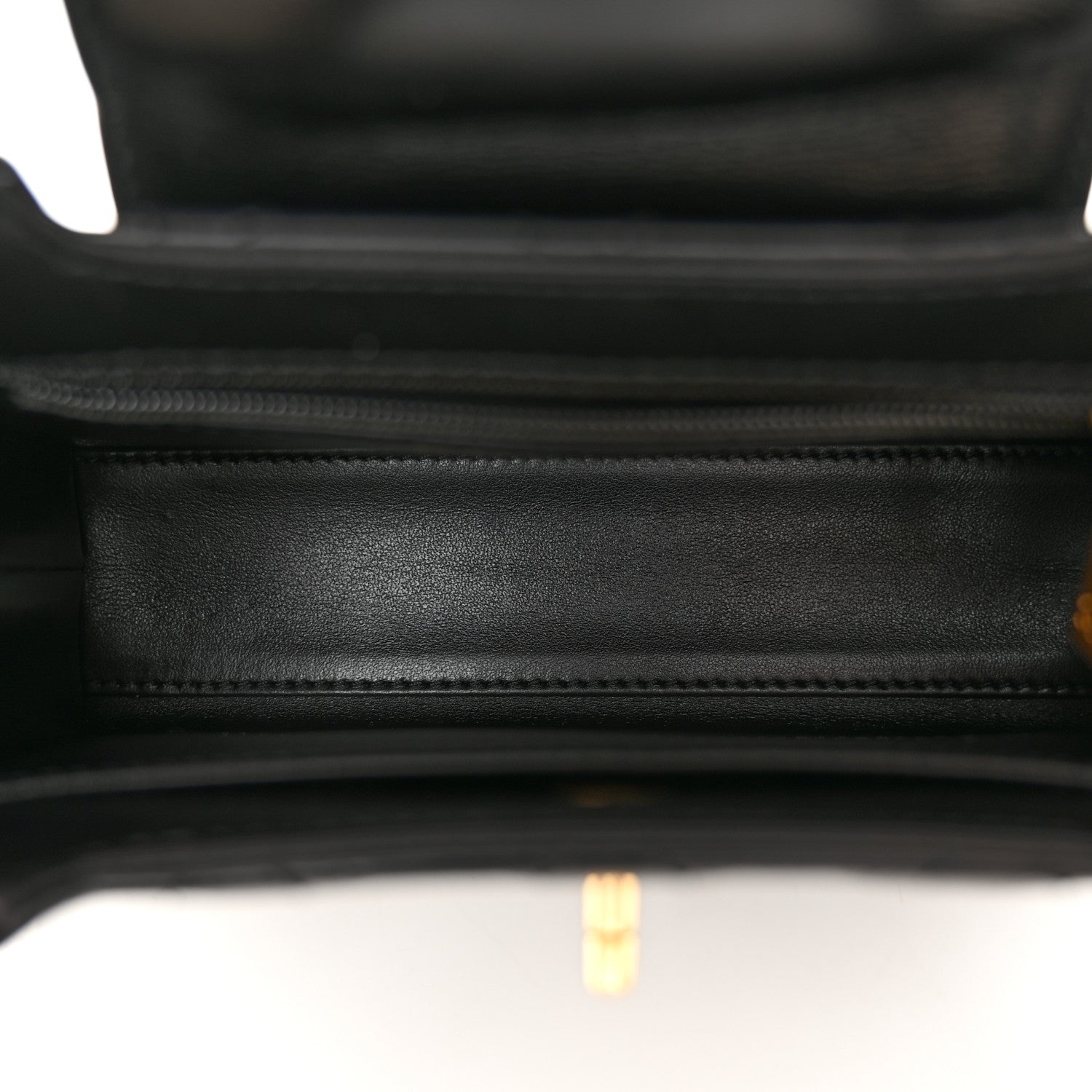 Chanel Shiny Aged Calfskin Quilted Nano Kelly Shopper Black 5 of 11
