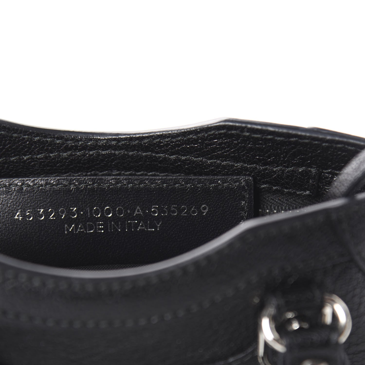 Balenciaga Chevre Silver Metallic Edge Hardware Nano City Black 8 of 9