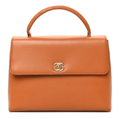 Chanel Caviar Jumbo Kelly Flap Dark Beige 1 of 8
