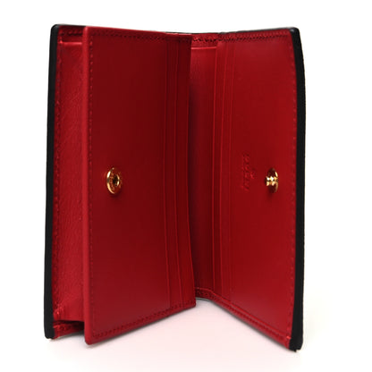 Gucci GG Supreme Monogram Blooms Card Case Beige Blue Navy Hibiscus Red 5 of 11