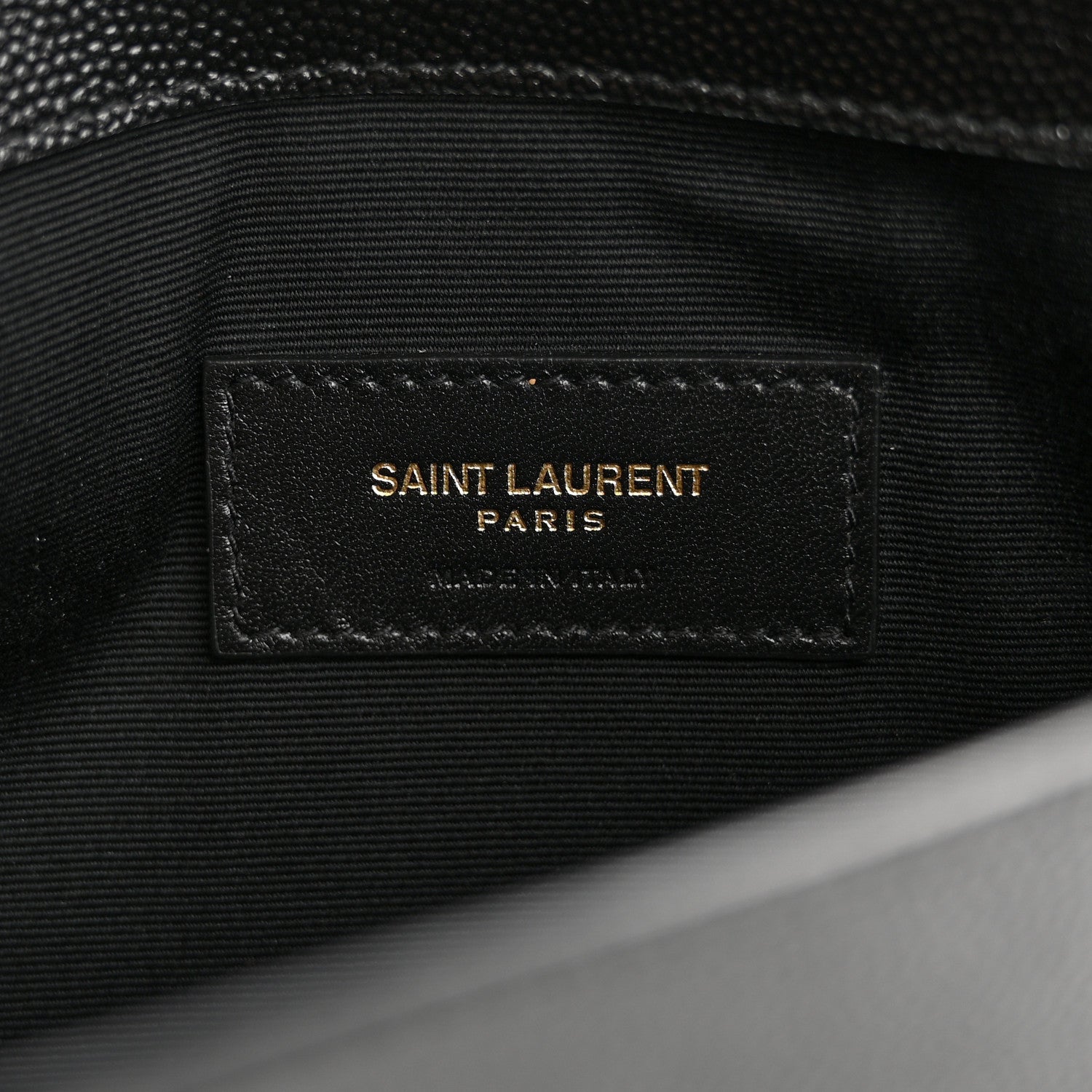 Saint Laurent Grain De Poudre Uptown Pouch Black 6 of 8