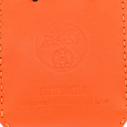 Hermes Milo Lambskin Swift Shopping Bag Charm Feu Gold 3 of 4