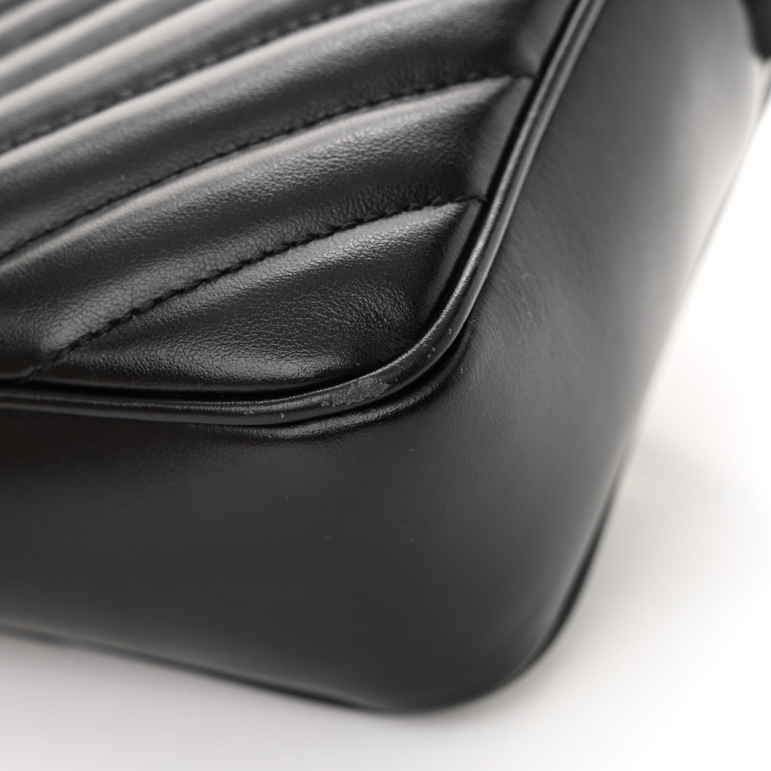 Saint Laurent Calfskin Matelasse Monogram Lou Camera Bag Black 11 of 16