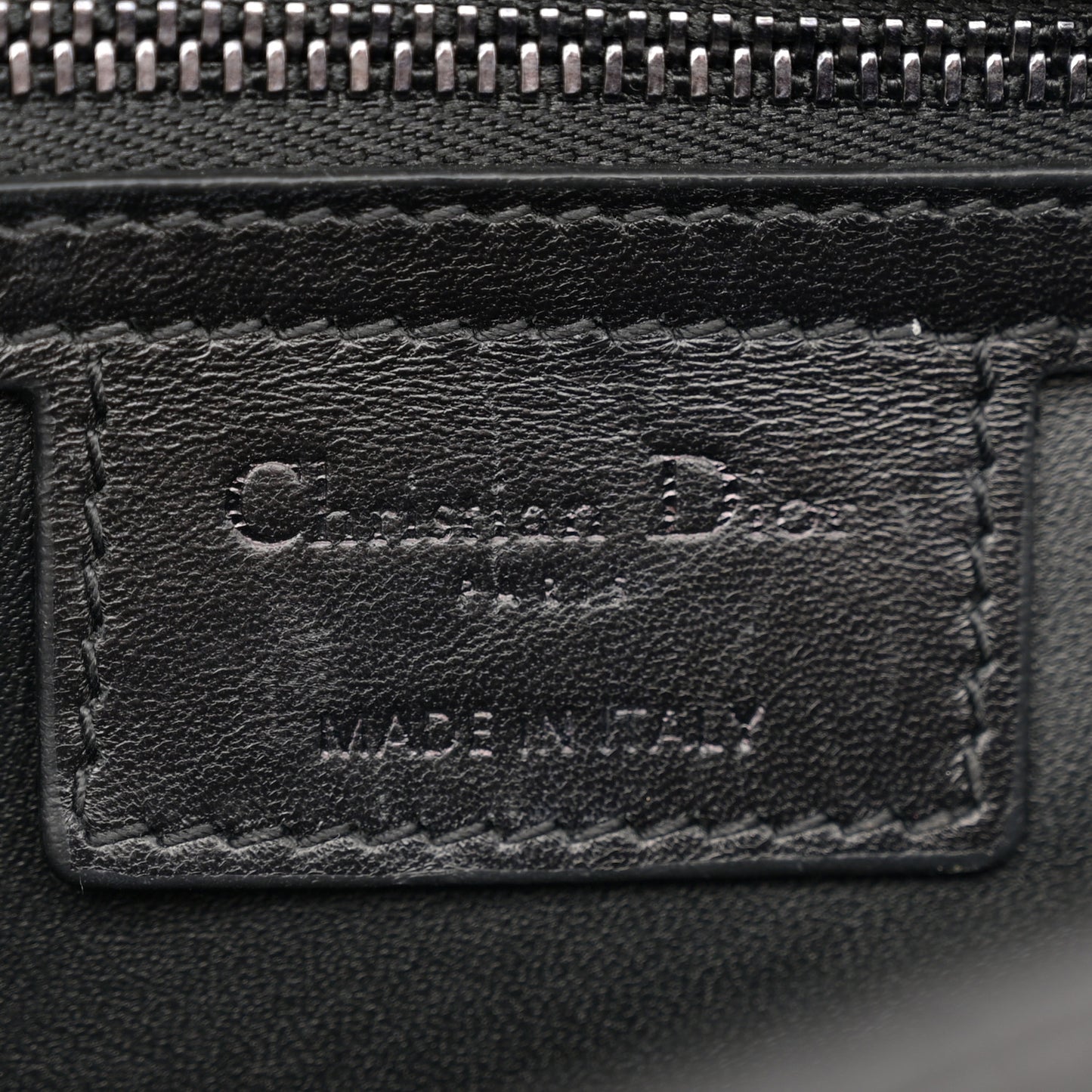 Calfskin Macrocannage Medium Caro Bag Black