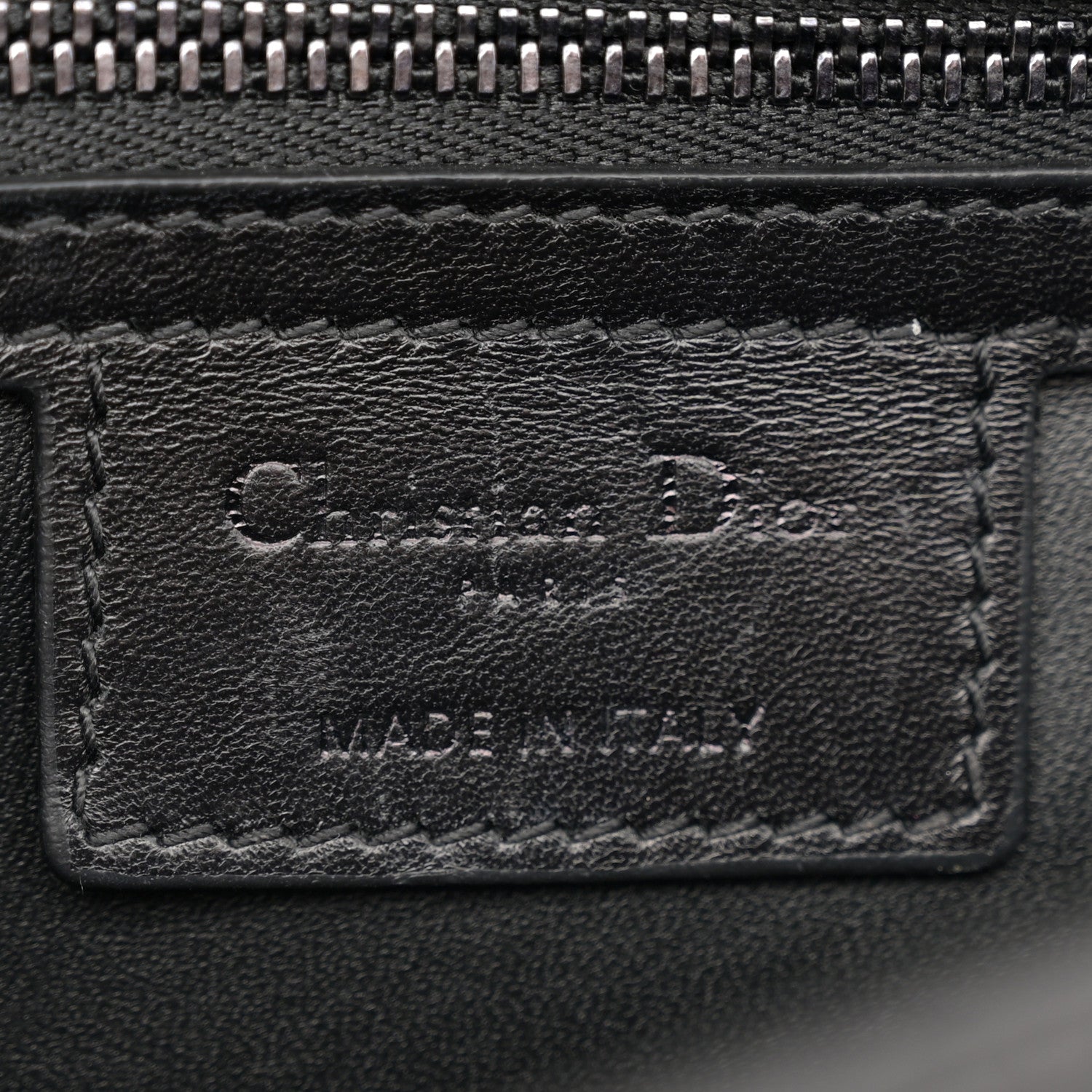 Christian Dior Calfskin Macrocannage Medium Caro Bag Black 6 of 11