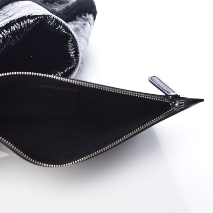 Gucci Patent Shearling Large Soho Chain Shoulder Bag Black 7 of 13