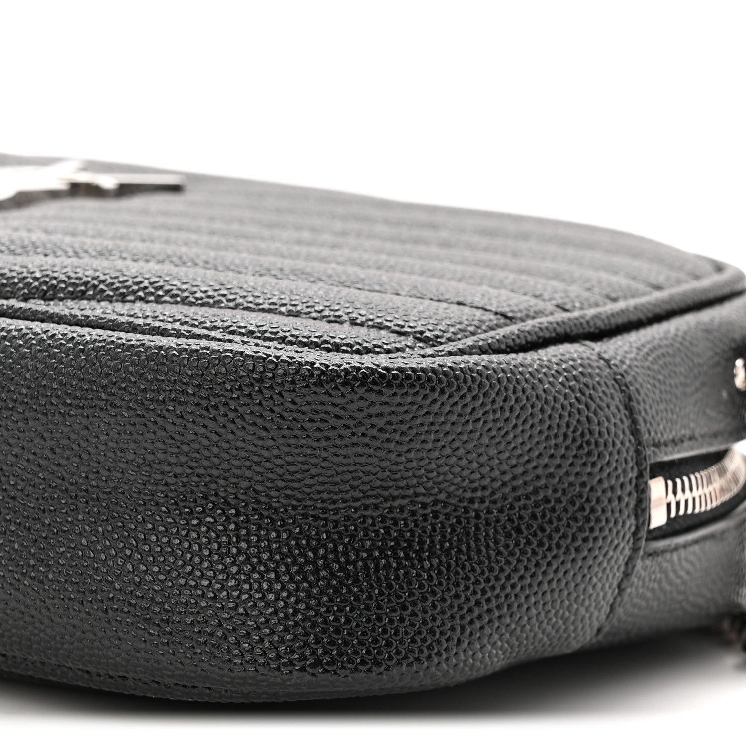 Saint Laurent Grain De Poudre Matelasse Monogram Mini Lou Camera Bag Black 10 of 10