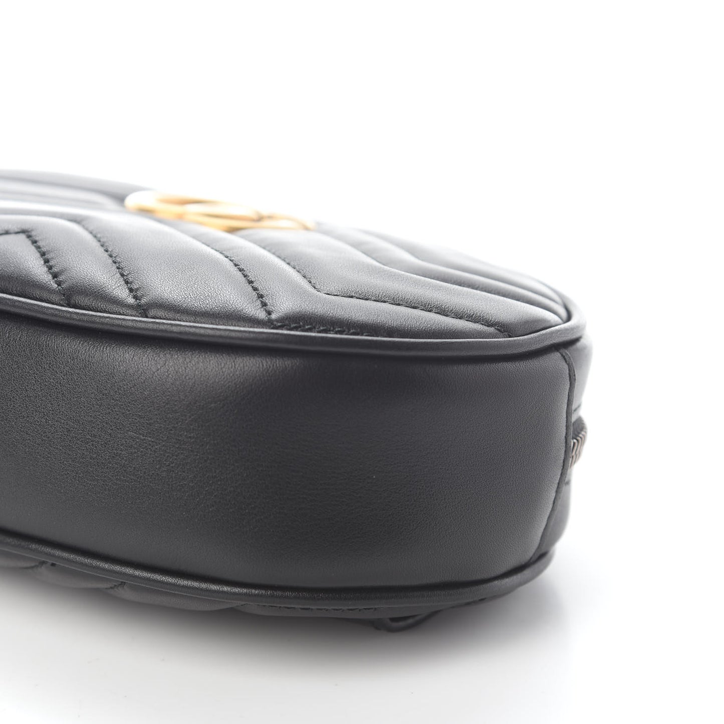 Calfskin Matelasse GG Marmont Belt Bag 85 34 Black