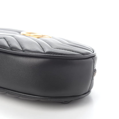 Gucci Calfskin Matelasse GG Marmont Belt Bag 85 34 Black 10 of 10