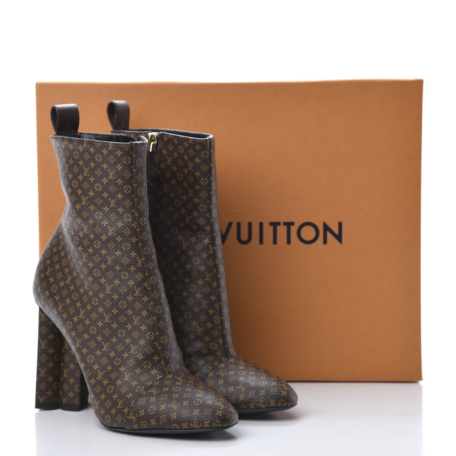 Louis Vuitton Nano Monogram Silhouette Ankle Boots 37 11 of 11