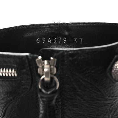Balenciaga Agneau Arena Cagole 70mm Ankle Boots 37 Black 10 of 11