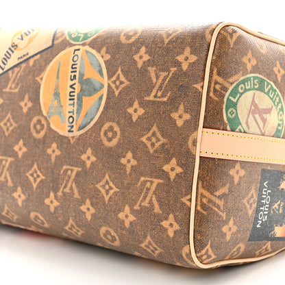 Louis Vuitton Monogram Hotel Labels Speedy Bandouliere 30 10 of 11