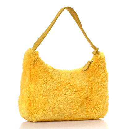 Prada Terry Cloth Mini Re-Edition 2000 Bag Giallo Black 3 of 10