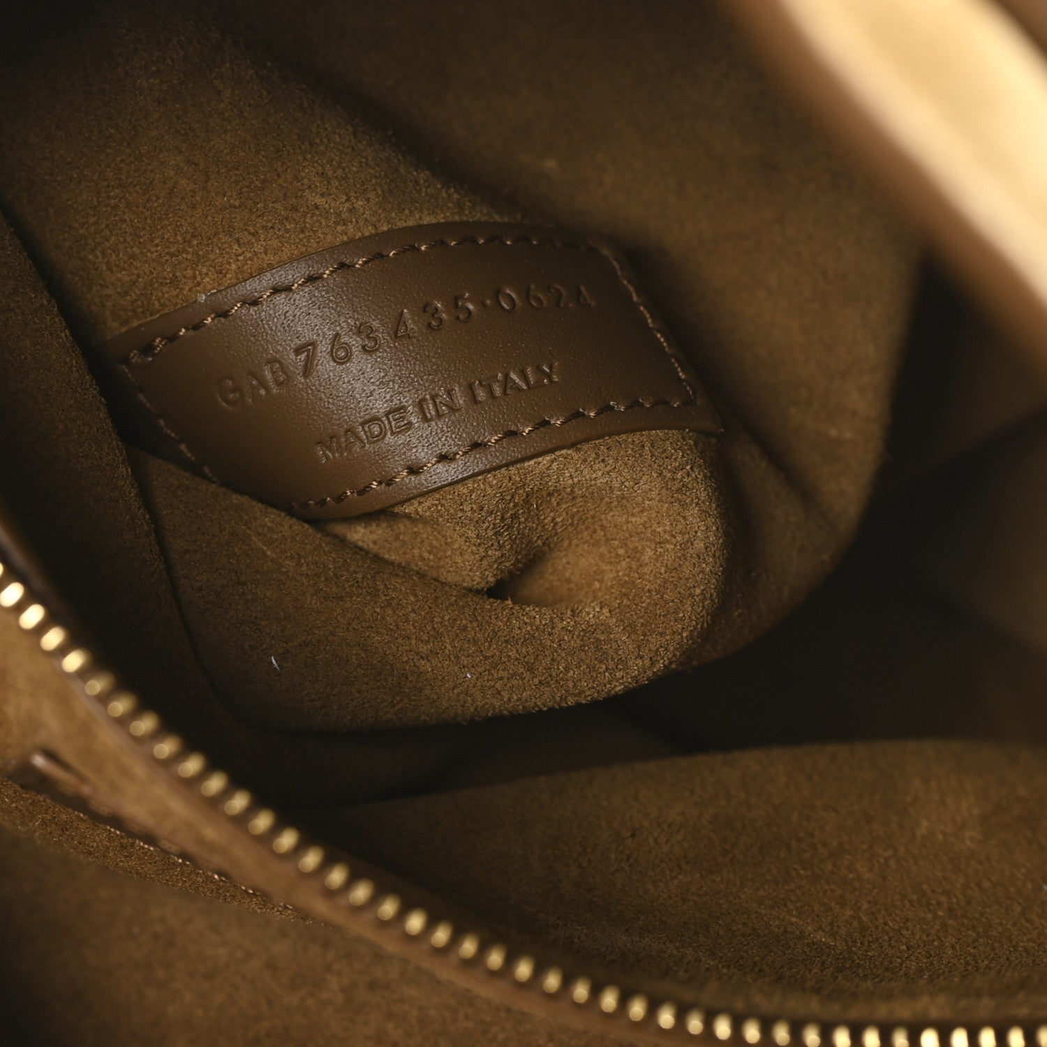 Saint Laurent Suede Bea Tote Golden Leaf 7 of 10