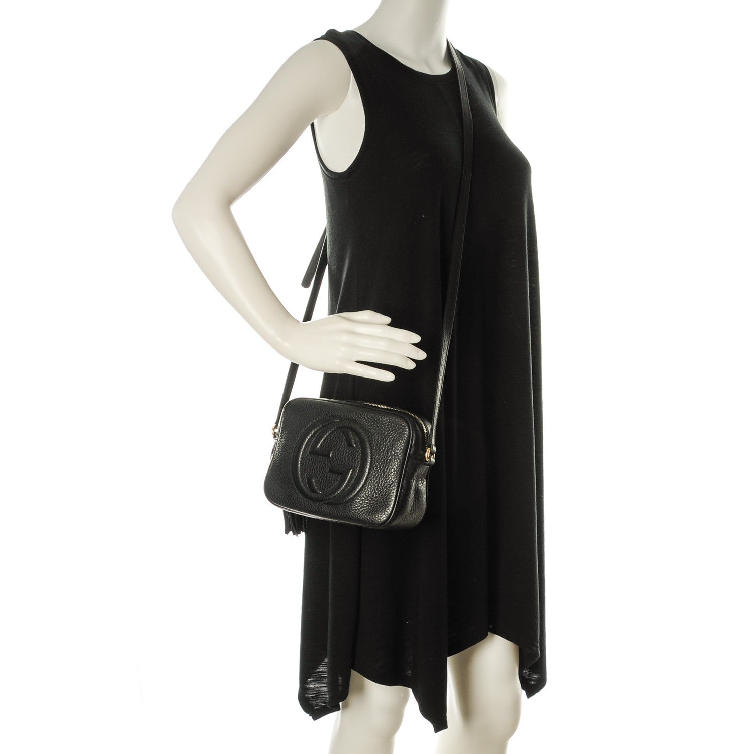 Gucci Pebbled Calfskin Small Soho Disco Bag Black 2 of 7