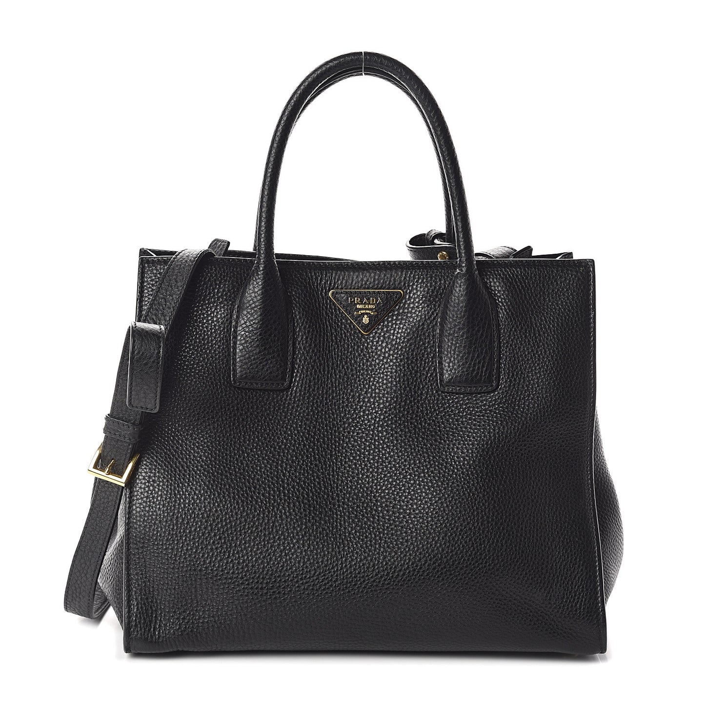 Vitello Daino Tote Black