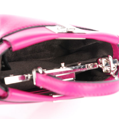 Fendi Nappa Micro Peekaboo Iconic Satchel Magenta 5 of 8