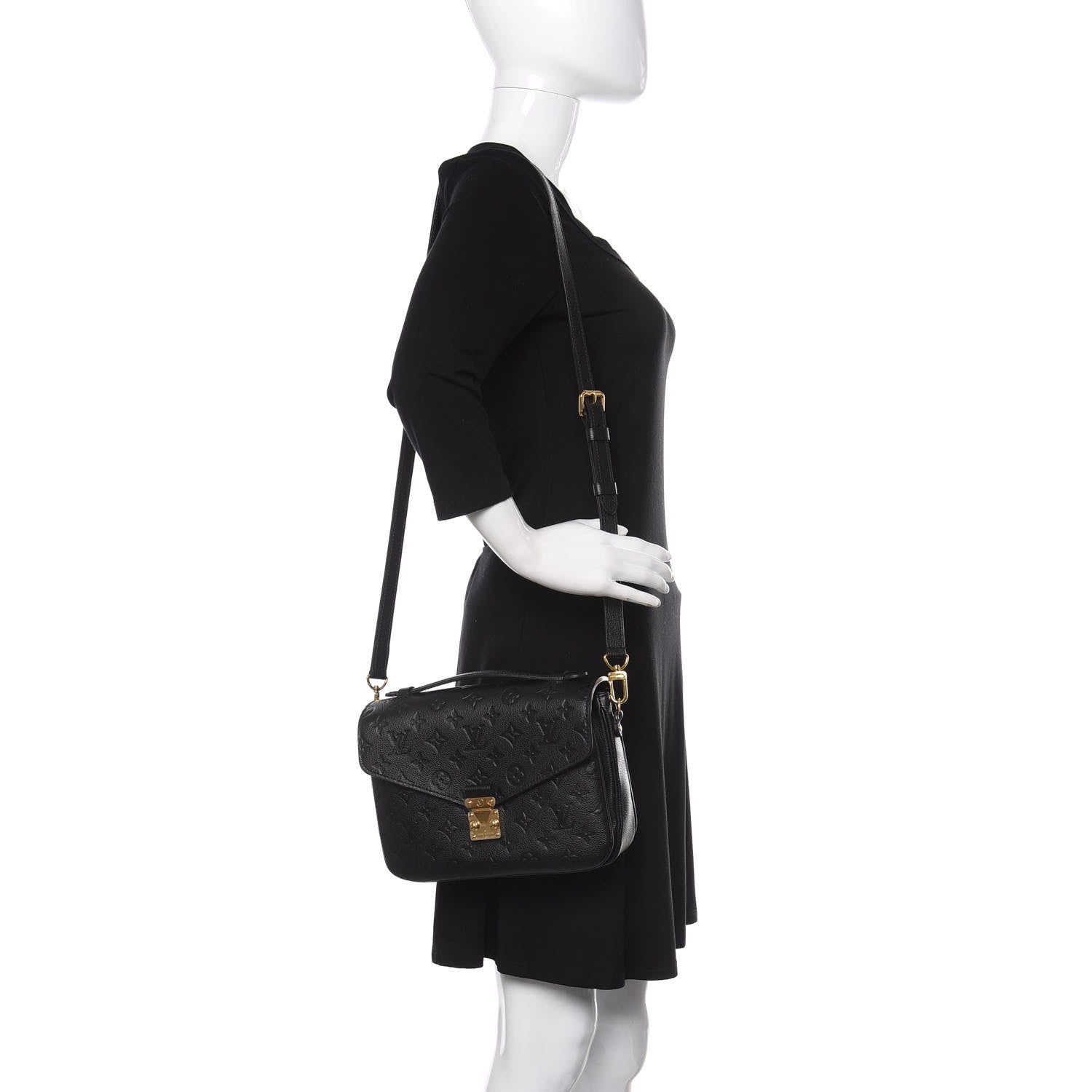 Louis Vuitton Empreinte Pochette Metis Black 2 of 9