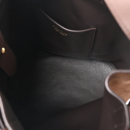 Prada Scamosciato Suede Buckle Belted Bucket Bag Cacao 5 of 9