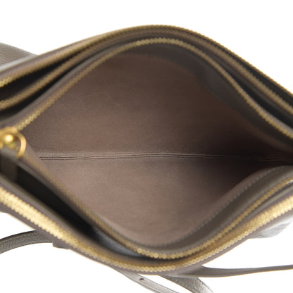 Celine Lambskin Large Trio Crossbody Bag Smoke 4 of 9