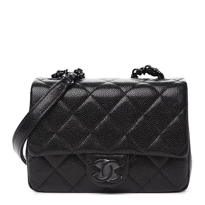 Chanel Caviar Quilted Incognito Mini Square Flap Black 1 of 9