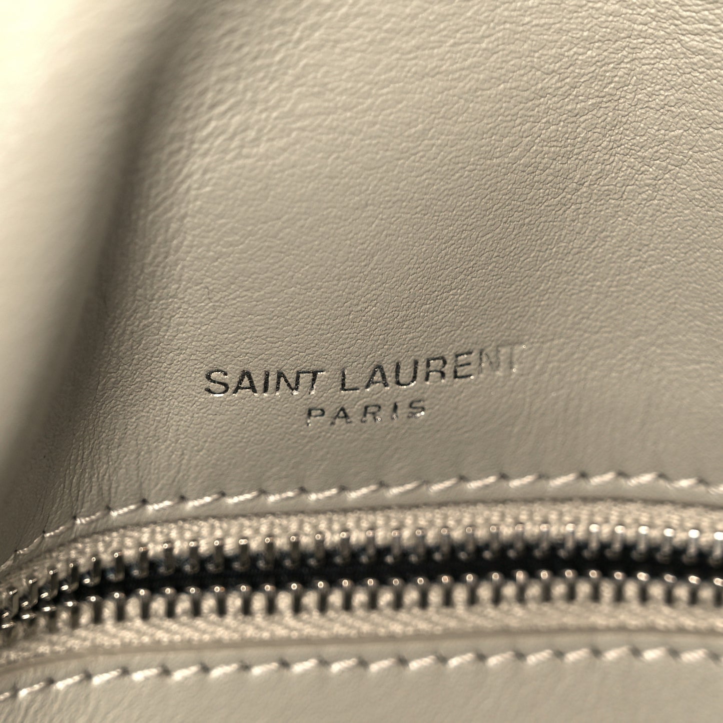 Calfskin Shearling Monogram Medium Niki Chain Satchel Grey