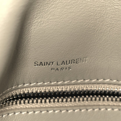 Saint Laurent Calfskin Shearling Monogram Medium Niki Chain Satchel Grey 7 of 11